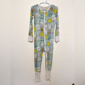 Little Sleepies Pastel Parade Easter Animal Print Footie Pajamas